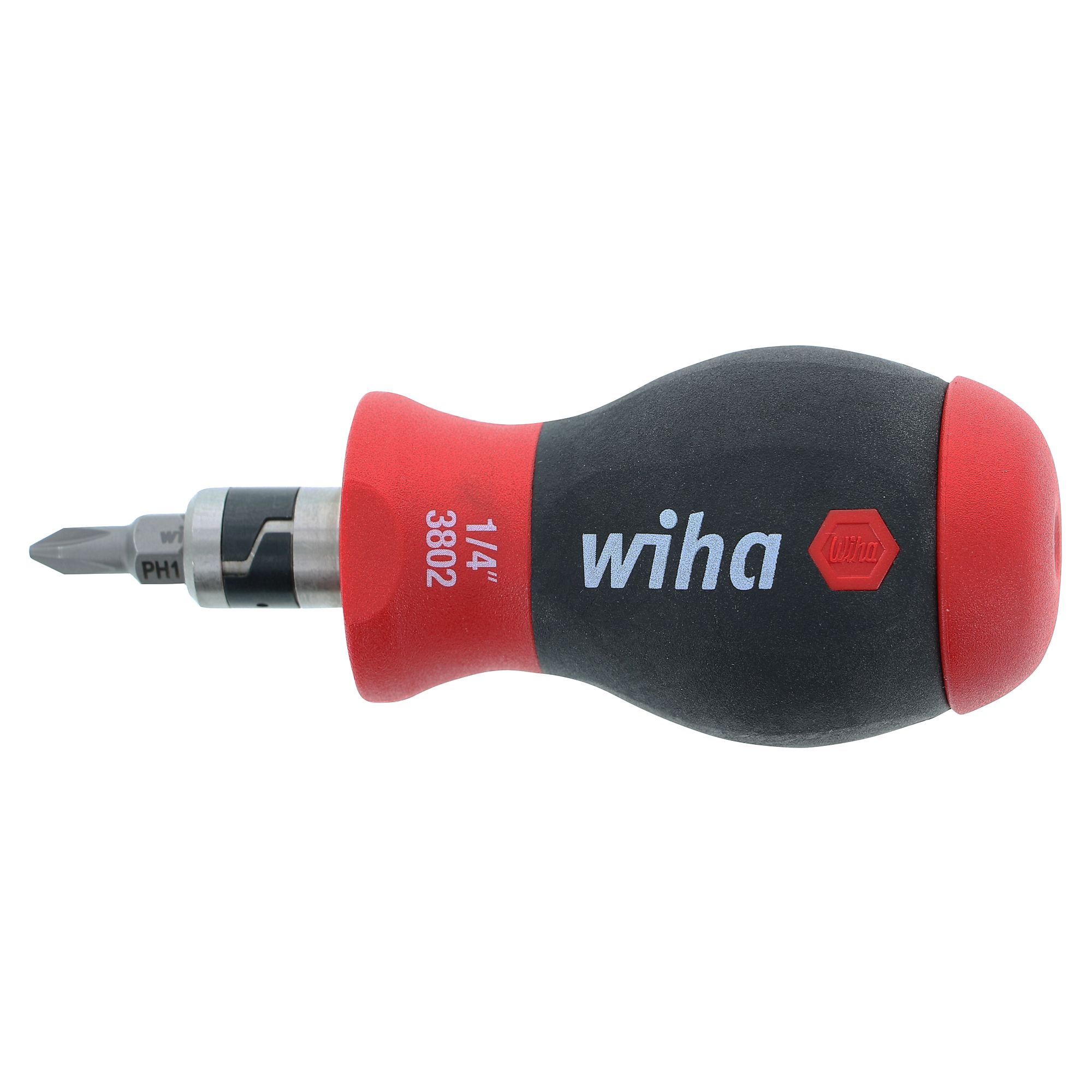 Wiha Tools 14inOne SoftFinish Stubby Multi-Bit Driver.Model #38090